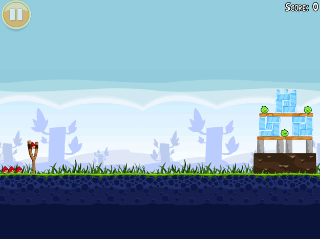 Angry Birds HD on HP TouchPad