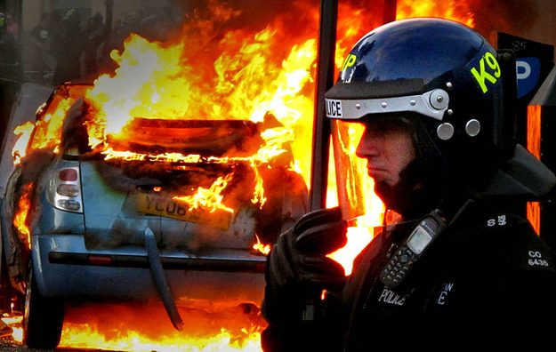Rioting in London