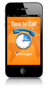 Vonage Time to Call iPhone