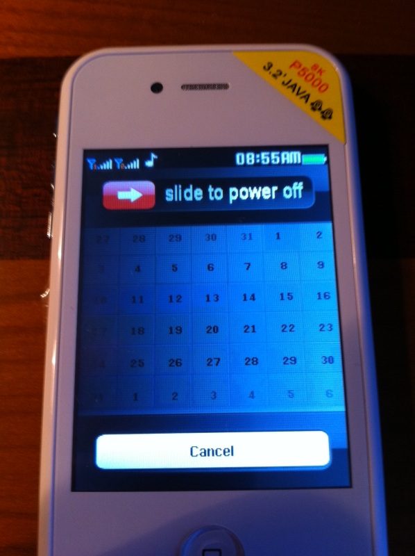 this is what passes for an iphone 5 in china fake 6