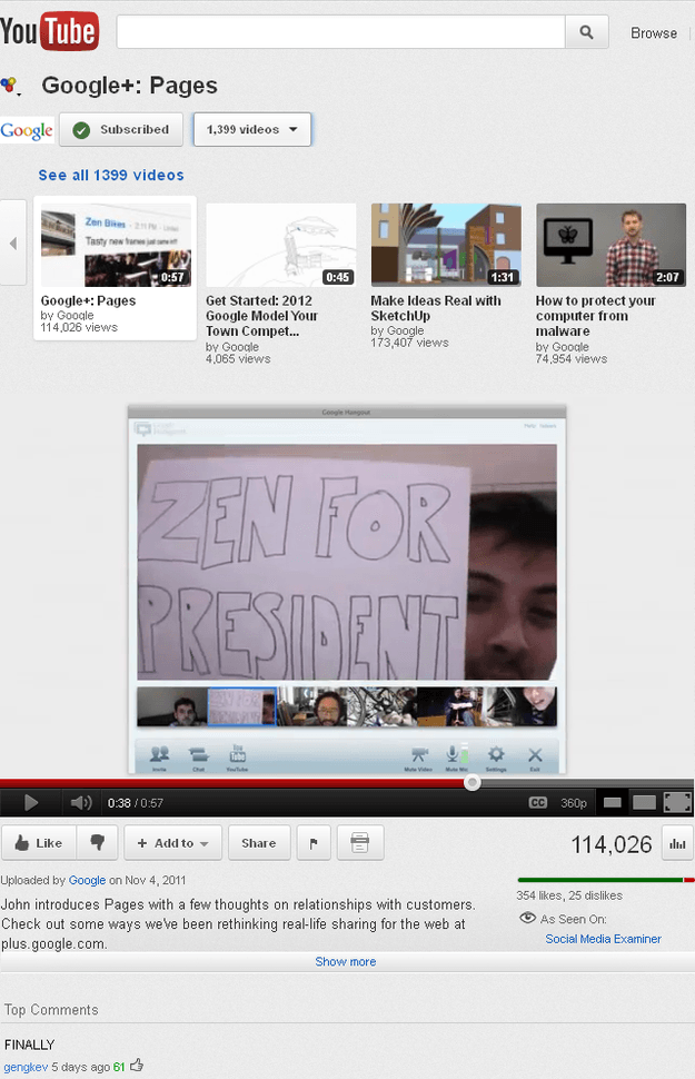 new youtube design
