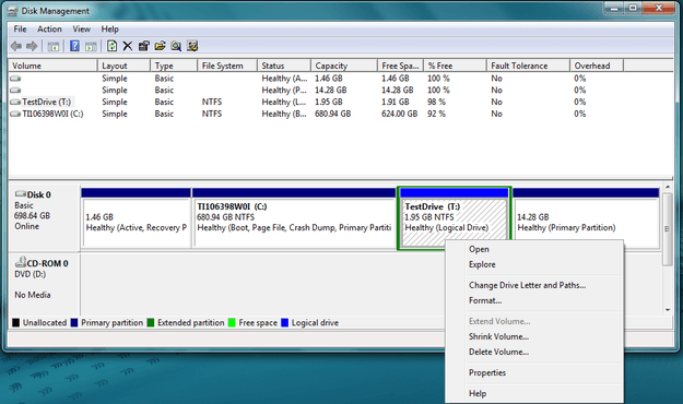 Format Disk Management