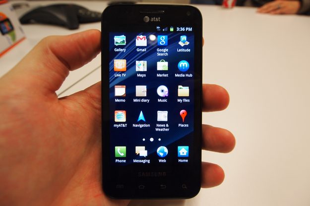 Samsung Captivate Glide hands on - apps menu