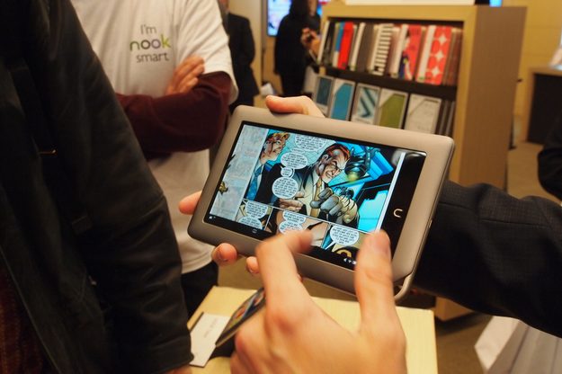 B&N Nook Tablet unveiling - Marvel Comics