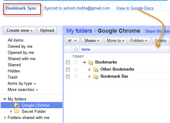 google-chrome-bookmakrs-sync