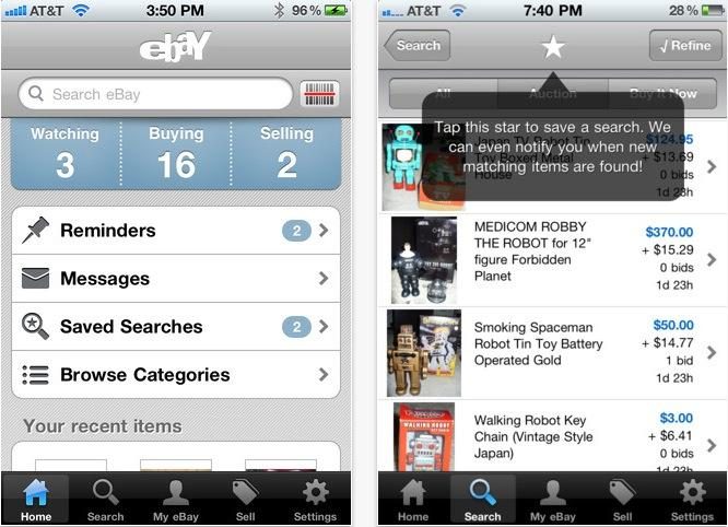 eBay Shopping App