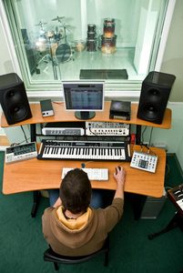 equilateral triangle listening position speakers shutterstock