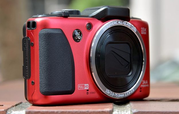 ge power pro series g100 review digital camera front angle point and shoot compact
