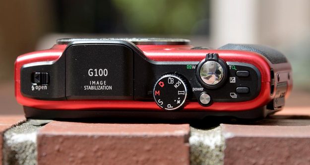 ge power pro series g100 review digital camera top controls point and shoot compact camera