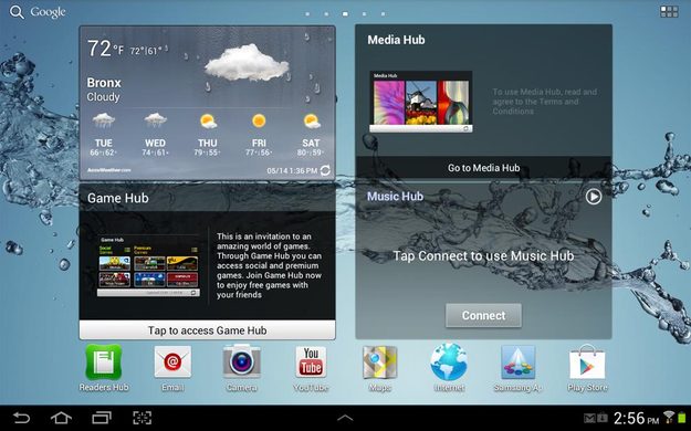 The Samsung Galaxy Tab 10.1 2 updates to Android 4.0