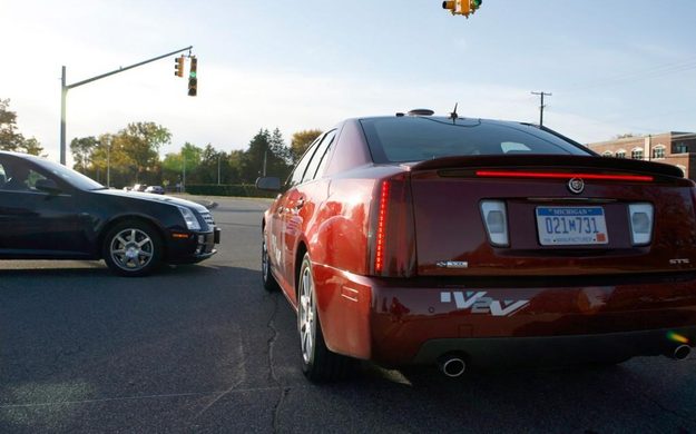 V2V-equipped cars
