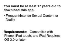 Apple iTunes 17+ app
