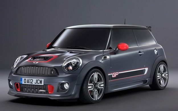 2012 Mini John Cooper Works GP front three-quarter view