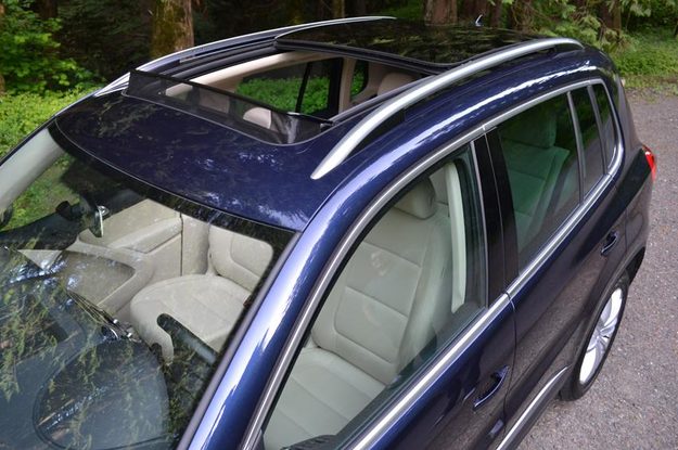 2012 Volkswagen Tiguan review exterior sunroof vw car sunroof open