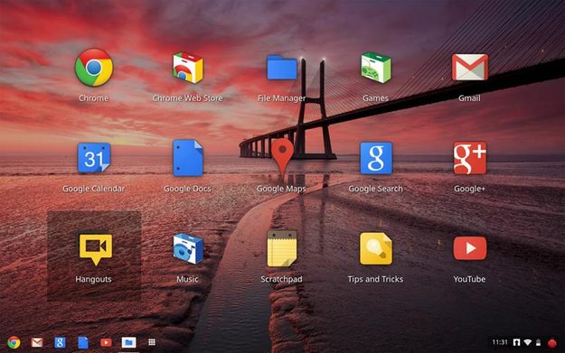 google chrome os 16 chromebook operating system desktop screenshot