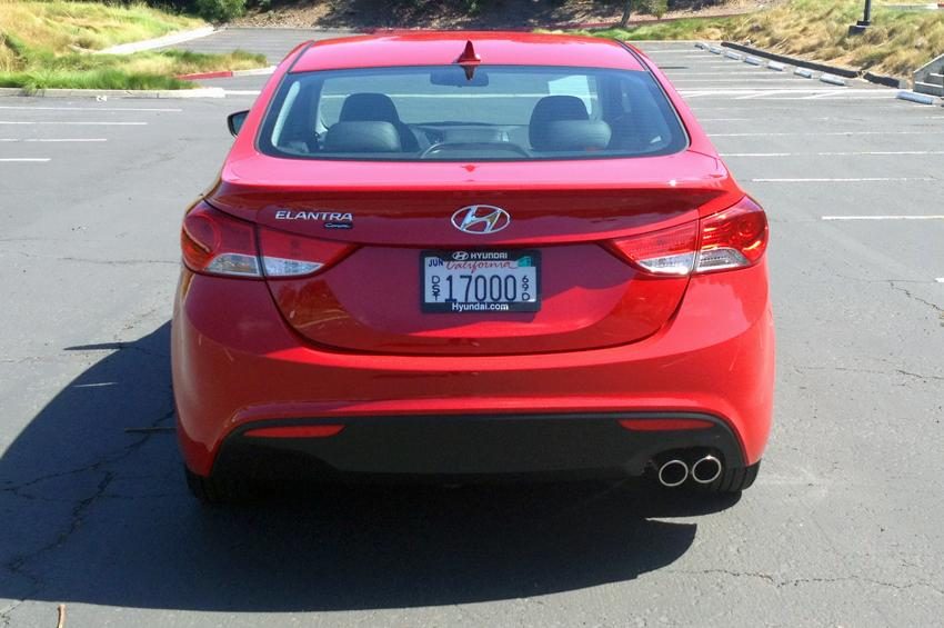 Elantra GT coupe back red