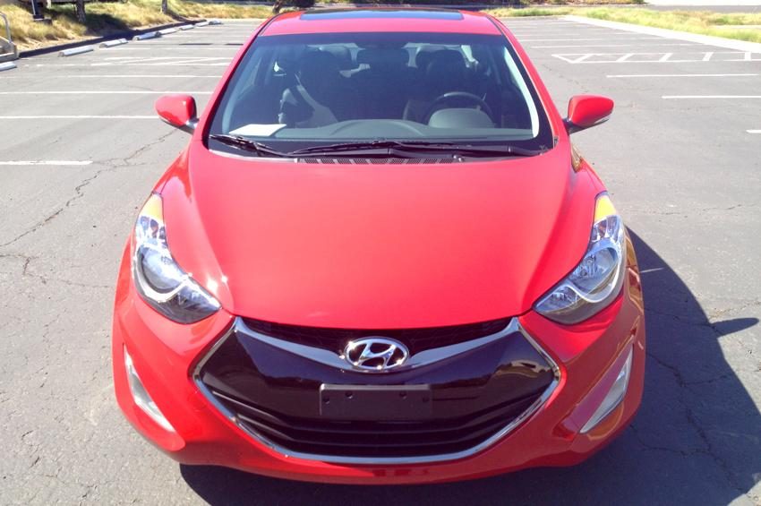 Elantra GT coupe front top red