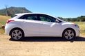 Elantra GT coupe left side white