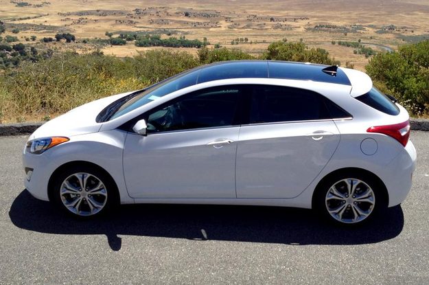 Elantra GT white hyundai