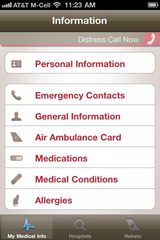 Find-ER Emergency iOS app screencap