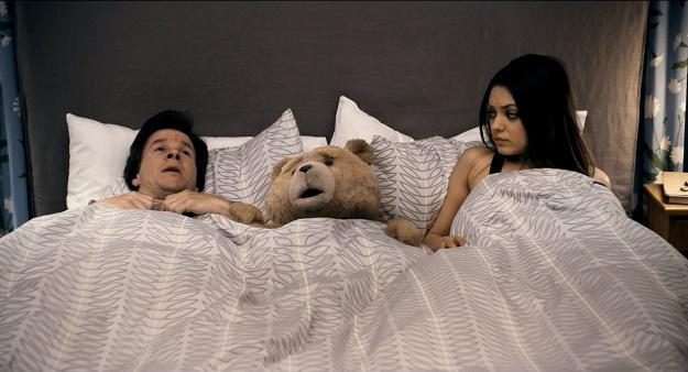 Ted with Kunis and Wahlberg