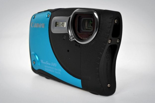 canon powershot d20 review front angle