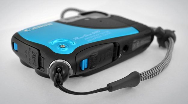canon powershot d20 review wrist strap connector