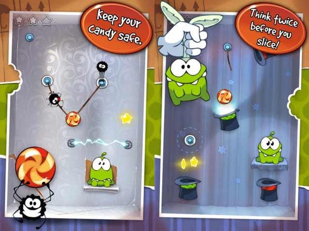 cut the rope screenshots ipod touch iphone ios game app
