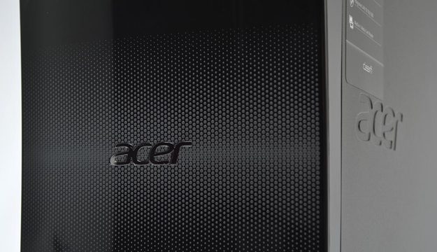 Acer Aspire M3985 Review front details desktop tower pc