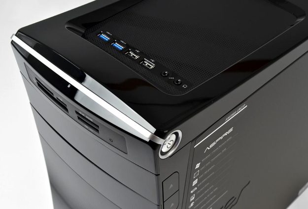 Acer Aspire M3985 Review top ports desktop pc