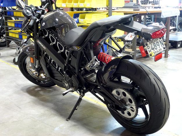 Brammo Empulse electric motorcycle preview bike left side back electric vehicle