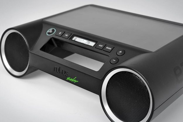 Eton Rukus Portable Bluetooth Speaker Solar Panel review solar powered speakers wireless audio