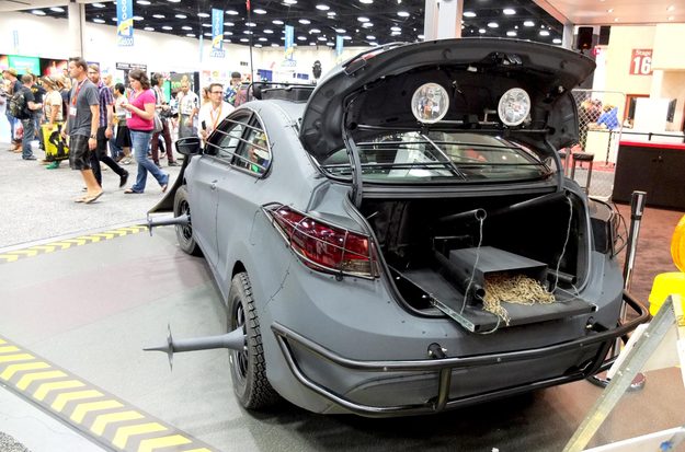 Hyundai Zombie Survival Machine trunk
