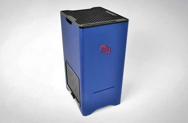 Maingear F131 review front angle desktop gaming tower pc