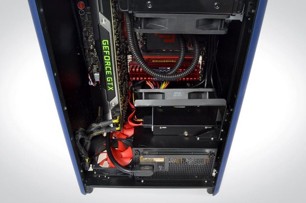 Maingear F131 review inside components motherboard gaming pc tower