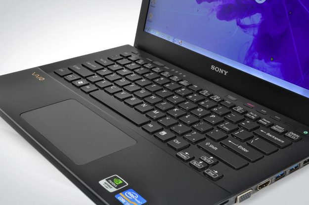 Sony Vaio S Premium 13 inch Review laptop keyboard trackpad wide