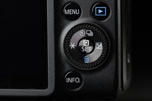 canon eos m micro four thirds camera rear controls