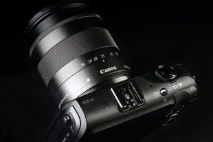 canon eos m micro four thirds camera top lens