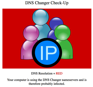 DNS Changer Check Red