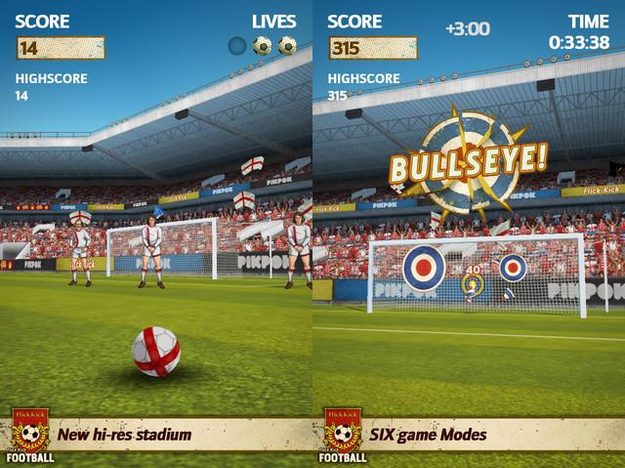 flick kick football screenshot iphone ipod ios free game app