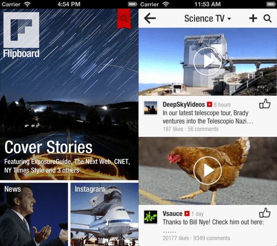 flipboard screenshot news app ipod touch app