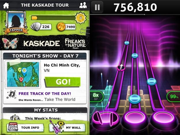 tap tap revenge tour screenshot ipod iphone ios game app free