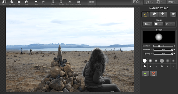 FX Photo Studio Pro masking tool