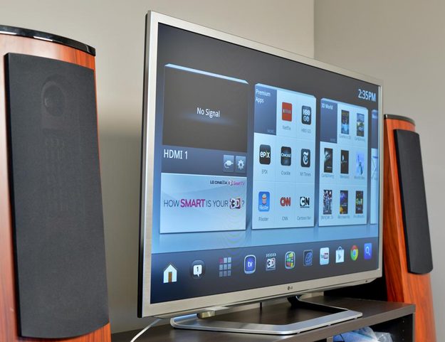 LG 55G2 Review google tv angle internet tv