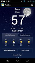 Motorola Droid RAZR M screenshot weather