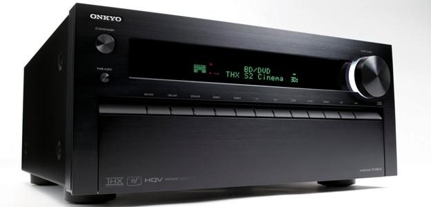 OnkyoTXNR818 front angle embed av receiver