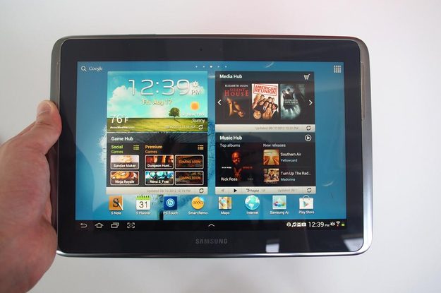 Samsung Galaxy Note 10.1 Review android home