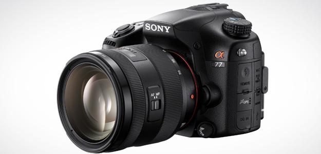 Sony Alpha SLT A77 review front side dslr