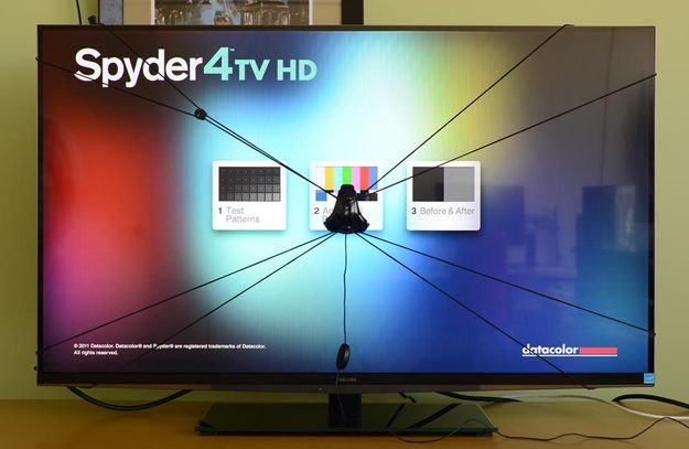 Spyder4TV HD review television calibration tool menu