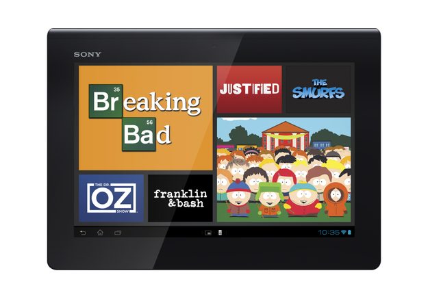Sony Xperia Tablet S Watch Now app